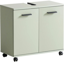 Waschbeckenunterschrank mit zwei Türen und Rollen