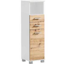 Hochschrank mit drei Schubladen und offenem Fach