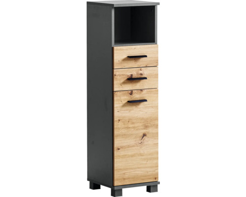 Highboard Möbelpartner Palermo 30.3x110.5x32.6 cm artisan eiche/anthrazit