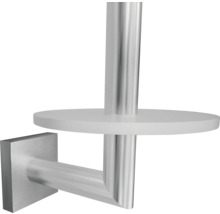 Toilettenpapierhalter aus Metall mit Ablage