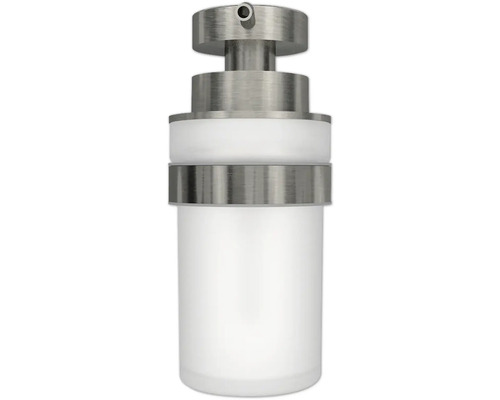 Seifenspender aus Edelstahl und Kunststoff