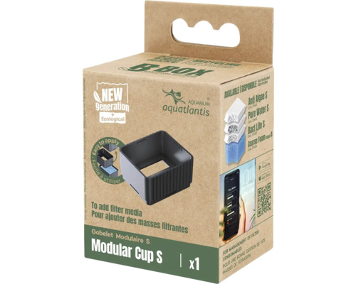 Aquatlantis Modular Cup S in einer Verpackung