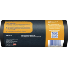 Verpackung der Swirl Müllbeutel mit den Maßen 68 x 73 cm