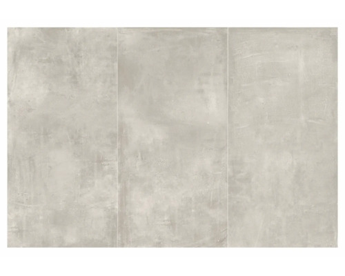 Drei helle Betonfliesen