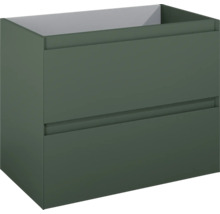Waschbeckenunterschrank Jungborn DECEM 80x63,5x45,8 cm ohne Waschbecken forrest grün matt
