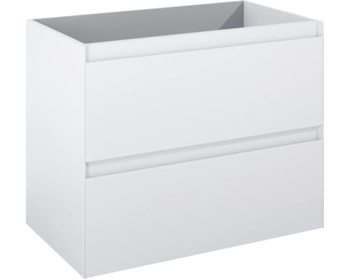 Waschbeckenunterschrank Jungborn DECEM 80x63,5x45,8 cm ohne Waschbecken weiß matt Waschbeckenunterschrank mit zwei Schubladen