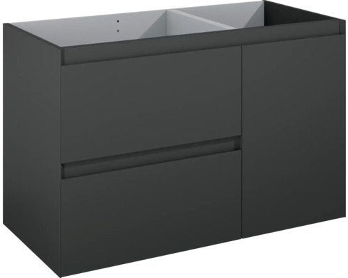Waschbeckenunterschrank Jungborn DECEM links 100x63,5x45,8 cm ohne Waschbecken anthrazit matt Waschbeckenunterschrank Jungborn DECEM links 100x63,5x45,8 cm ohne Waschbecken anthrazit matt