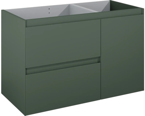 Waschbeckenunterschrank Jungborn DECEM links 100x63,5x45,8 cm ohne Waschbecken forrest grün matt Waschbeckenunterschrank Jungborn DECEM links 100x63,5x45,8 cm ohne Waschbecken forrest grün matt