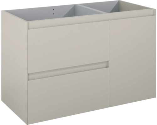 Waschbeckenunterschrank Jungborn DECEM 100x63,5x45,8 cm ohne Waschbecken fume matt