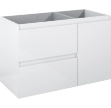 Waschtischunterschrank mit zwei Schubladen und einer Tür
