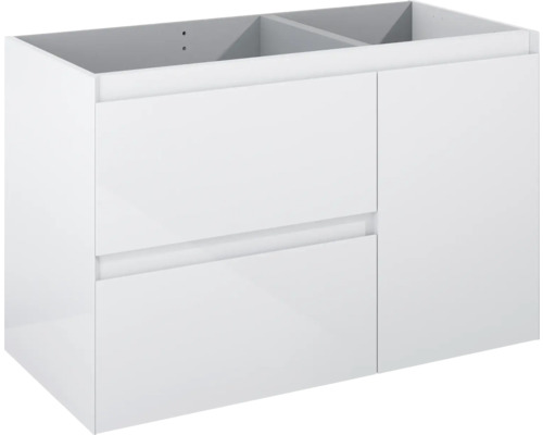 Waschbeckenunterschrank Jungborn DECEM links 100x63,5x45,8 cm ohne Waschbecken weiß glanz Waschbeckenunterschrank Jungborn DECEM links 100x63,5x45,8 cm ohne Waschbecken weiß glanz