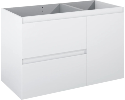 Waschbeckenunterschrank Jungborn DECEM 100x63,5x45,8 cm ohne Waschbecken weiß matt