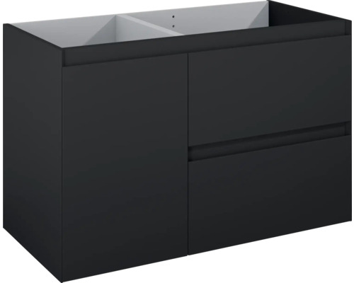 Waschbeckenunterschrank Jungborn DECEM rechts 100x63,5x45,8 cm ohne Waschbecken schwarz matt Waschbeckenunterschrank Jungborn DECEM rechts 100x63,5x45,8 cm ohne Waschbecken schwarz matt