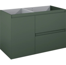 Waschtischunterschrank mit zwei Schubladen und einer Tür