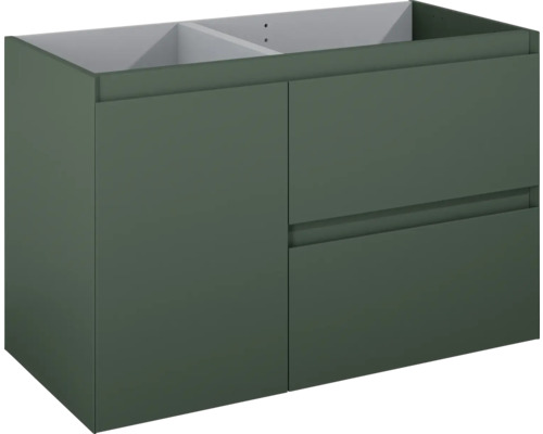 Waschbeckenunterschrank Jungborn DECEM rechts 100x63,5x45,8 cm ohne Waschbecken forrest grün matt Waschbeckenunterschrank Jungborn DECEM rechts 100x63,5x45,8 cm ohne Waschbecken forrest grün matt