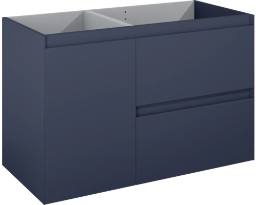 Waschbeckenunterschrank Jungborn DECEM 100x63,5x45,8 cm ohne Waschbecken navy blau matt