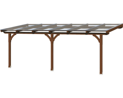 Holzcarport mit Polycarbonatdach