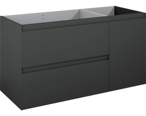 Waschbeckenunterschrank Jungborn DECEM links 120x63,5x45,8 cm ohne Waschbecken anthrazit matt Waschbeckenunterschrank Jungborn DECEM links 120x63,5x45,8 cm ohne Waschbecken anthrazit matt