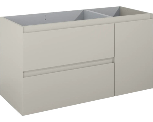 Waschbeckenunterschrank Jungborn DECEM 120x63,5x45,8 cm ohne Waschbecken fume matt