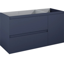 Waschbeckenunterschrank Jungborn DECEM links 120x63,5x45,8 cm ohne Waschbecken navy blau matt