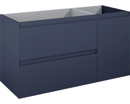 Waschbeckenunterschrank Jungborn DECEM links 120x63,5x45,8 cm ohne Waschbecken navy blau matt Waschbeckenunterschrank Jungborn DECEM links 120x63,5x45,8 cm ohne Waschbecken navy blau matt
