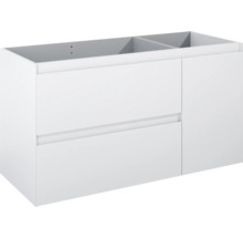 Waschbeckenunterschrank mit zwei Schubladen und einer Tür