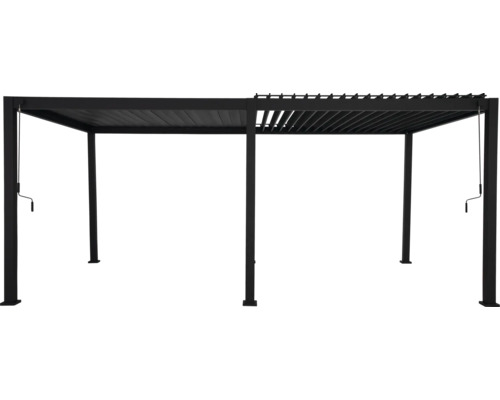 Freistehende Pergola aus Metall mit verstellbarem Lamellendach