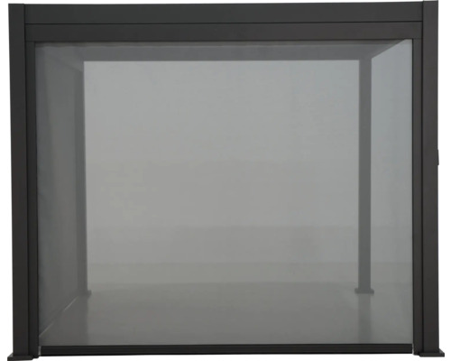 Graue Seitenwand für Terrassenüberdachung