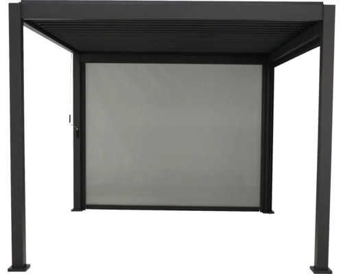 Pergola mit Lamellendach und Seitenelement