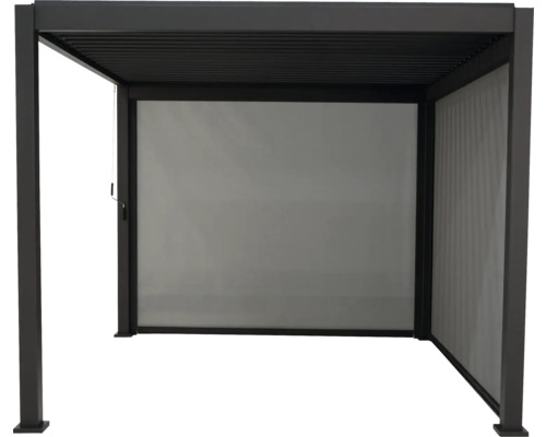 Pergola mit Lamellendach und Seitenelementen