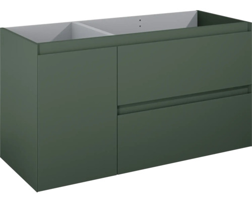 Waschbeckenunterschrank Jungborn DECEM 120x63,5x45,8 cm ohne Waschbecken forrest grün matt