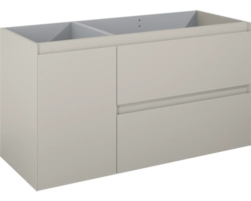 Waschbeckenunterschrank Jungborn DECEM 120x63,5x45,8 cm ohne Waschbecken fume matt