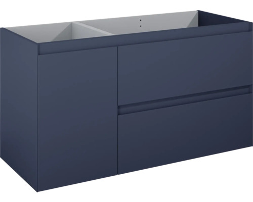 Waschbeckenunterschrank Jungborn DECEM 120x63,5x45,8 cm ohne Waschbecken navy blau matt