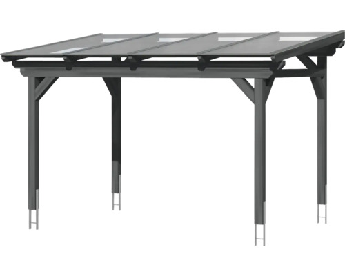 Carport aus Holz mit Flachdach