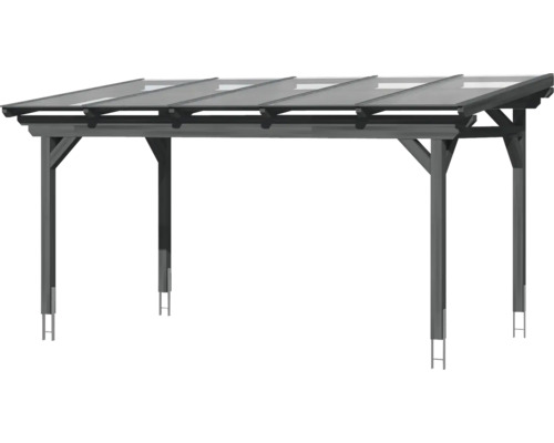 Holzcarport mit Flachdach