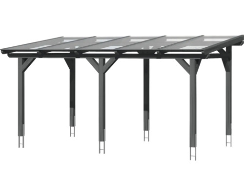 Terrassenüberdachung aus Holz mit Glasdach