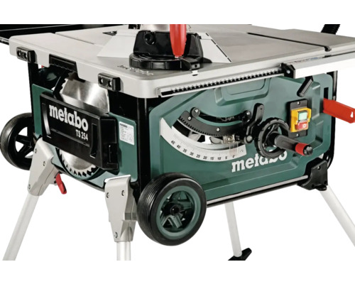 Metabo Tischkreissäge mit Untergestell und Rädern