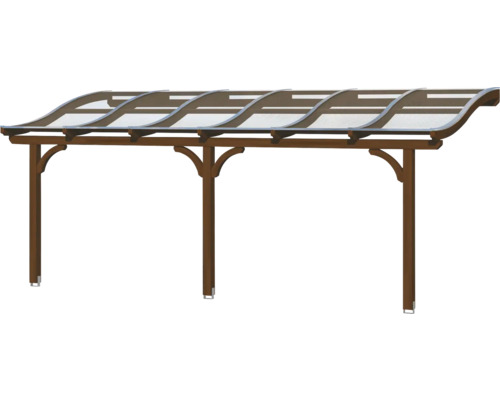 Holz Carport mit transparentem Dach