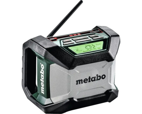 Metabo Baustellenradio mit Antenne und Digitalanzeige