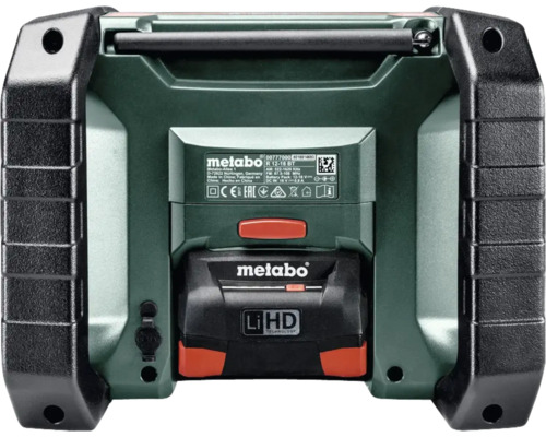 Metabo Radio Baustellenradio Rückansicht