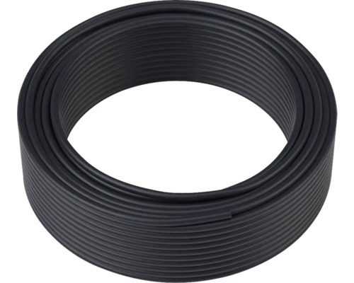 Schwarzes Ringelrohr aus Kunststoff