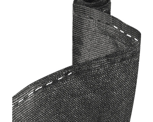 Balkonbespannung Konsta HDPE-Gewebe 180g/m² 5 x 1,2 m anthrazit Aufgerollter, genähter Windschutz aus Gewebe