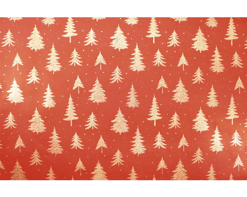 Geschenkpapier Weihnachten Giltter rot/gold 2 m