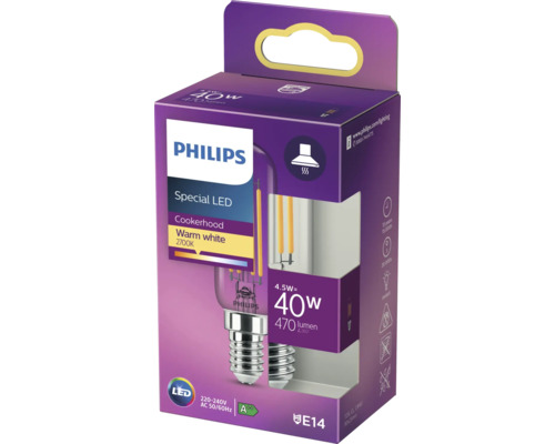 Philips LED Lampe für Dunstabzugshaube, 4,5 Watt, E14 Sockel, im Karton