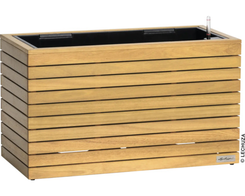 Holzpflanzgefäß mit Bewässerungssystem