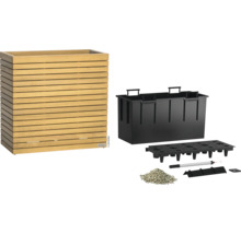 Holz Pflanzkasten mit Bewässerungssystem