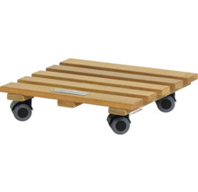 Pflanzenroller aus Holz mit Rollen