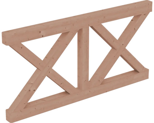 Brüstung Andreaskreuz SKAN HOLZ 170 x 84 cm, Douglasie, natur Holzbinder für den Bau