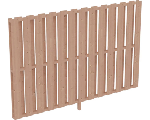 Holzzaun zur Grundstücksbegrenzung