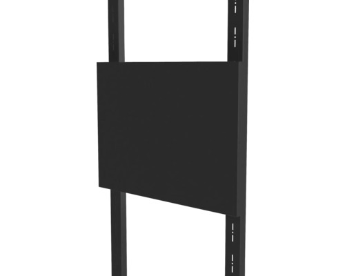 Schwarzes Regalboden-Element zur Wandmontage